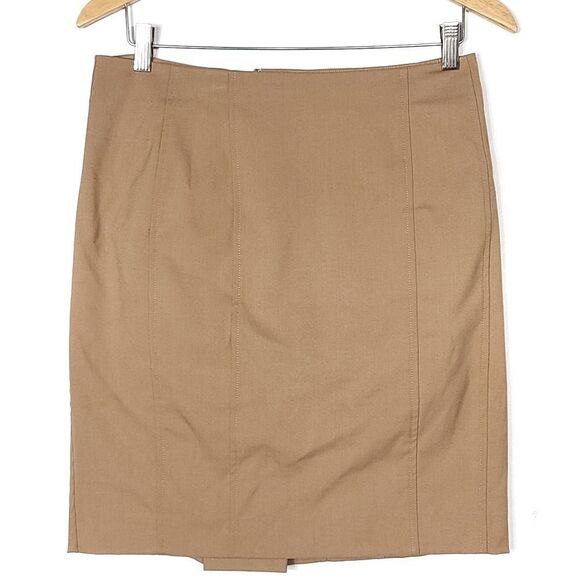 Express Brown Sude Midi Skirt - Picture 2 of 10